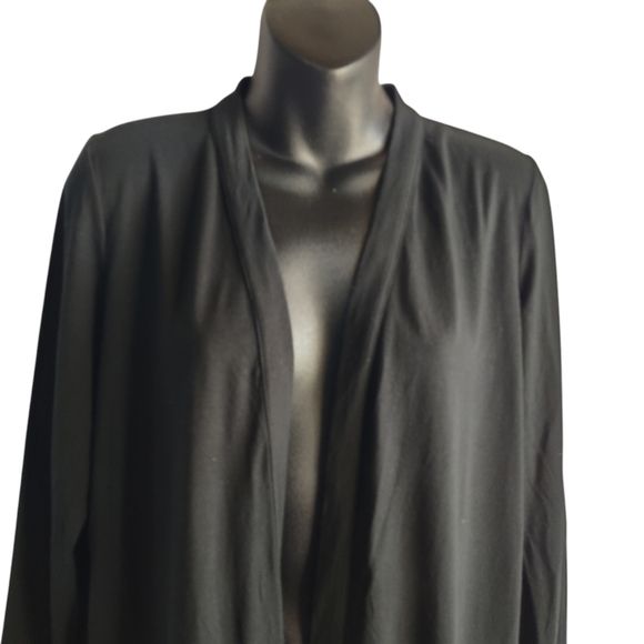 J. Jill Women's Black Open Front Stretch Cardigan Size S - Picture 3 of 7